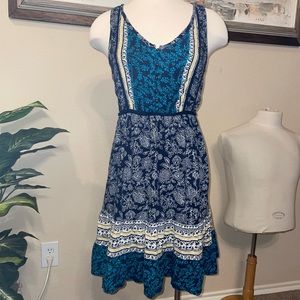 Lucky Brand Blue Toned Dress Size S